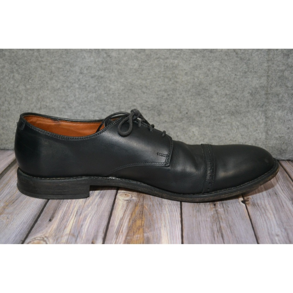 Allen Edmonds Boulevard Shoes Mens 12 D Black Leather Cap Toe Derby Dress 7482 - Picture 9 of 16